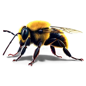 Realistic Bumblebee Insect PNG 98