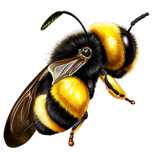 Realistic Bumblebee Insect PNG Xvu45