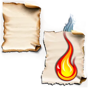 Realistic Burned Paper Png 94 PNG image