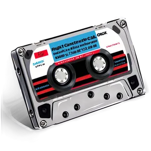 Realistic Cassette Tape Png 06112024 PNG image