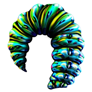Realistic Caterpillar Design PNG 1