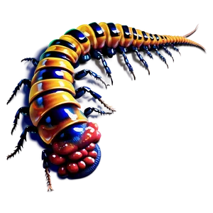 Realistic Centipede Art Png Djw86 PNG image
