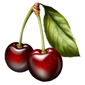 Realistic Cherries PNG Mnf