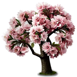 Realistic Cherry Tree PNG Orb PNG