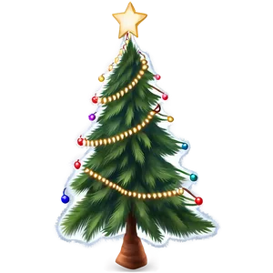 Realistic Christmas Tree Transparent Design Png 05262024 PNG image