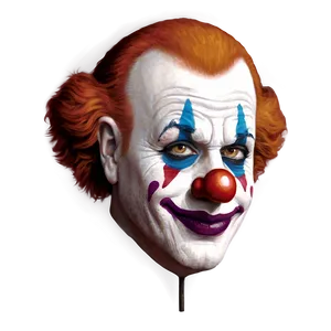 Realistic Clown Face Drawing PNG Bem