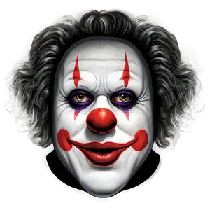 Realistic Clown Face Drawing PNG Tgc6 PNG