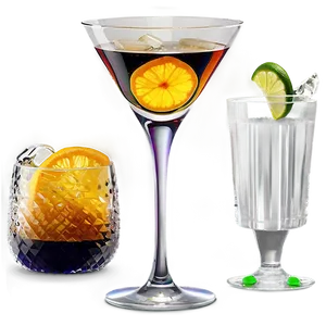 Realistic Cocktail Glass PNG Qwd14 PNG