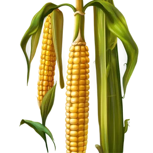 Realistic Corn Stalk Png 06122024 PNG image