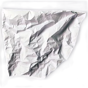 Realistic Crumpled Paper PNG 05242024