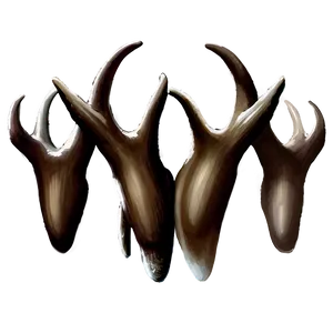 Realistic Deer Antler Drawing Png Ffs PNG image