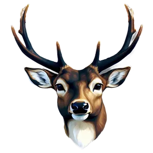 Realistic Deer Head Portrait Png 06212024 PNG image