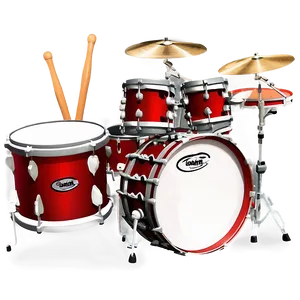 Realistic Drum Kit PNG 06212024