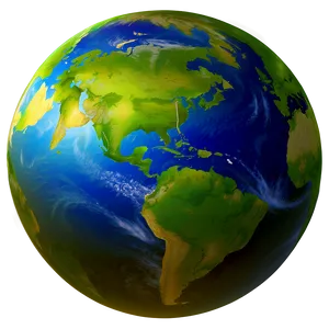 Realistic Earth Globe Png 05042024 PNG image
