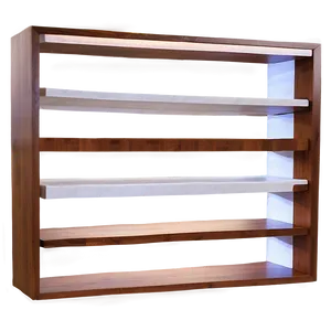 Realistic Empty Bookshelf PNG 91