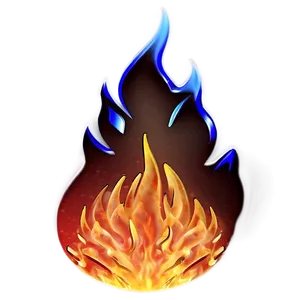 Realistic Fire Flame PNG Wre