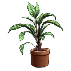 Realistic Floor Plant Png 96 PNG image