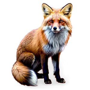 Realistic Fox Sketch Png 05062024 PNG image