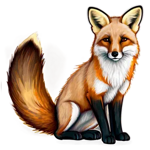 Realistic Fox Sketch Png Aly14 PNG image
