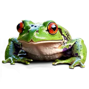 Realistic Frog Illustration PNG Pjn
