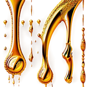 Realistic Gold Glitter Drip Png 74 PNG image