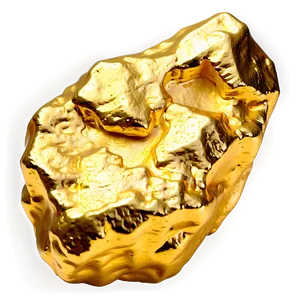 Realistic Gold Nugget Png 7 PNG image