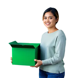 Realistic Green Box PNG 06292024
