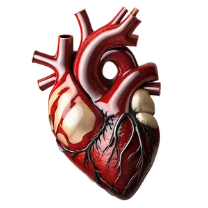 Realistic Heart Artwork Png Ngc95 PNG image