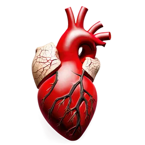 Realistic Heart Picture PNG C