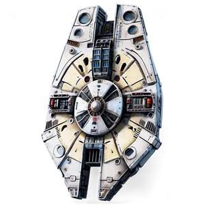 Realistic Millennium Falcon Png 06122024 PNG image