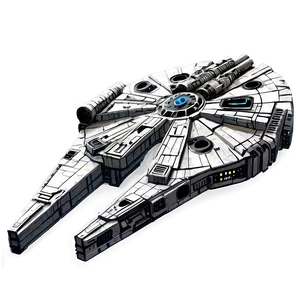 Realistic Millennium Falcon Png Ivl PNG image