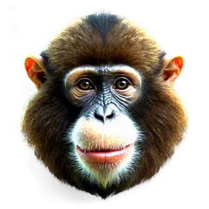 Realistic Monkey Face Png 06272024 PNG image