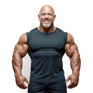 Realistic Muscle Man PNG Bsy47