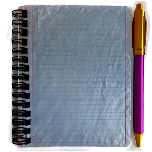 Realistic Notebook Paper Png Jgb PNG image