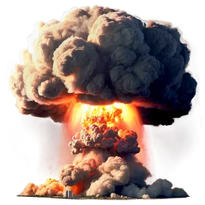 Realistic Nuclear Bomb Explosion Png 05252024 PNG image