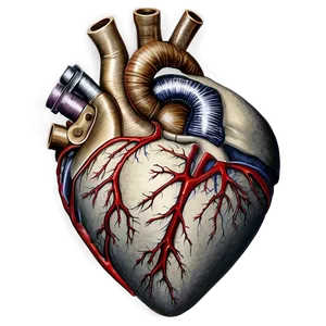 Realistic Open Heart Drawing Png 06212024 PNG image