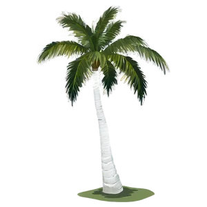 Realistic Palm Tree Silhouette PNG Tep PNG