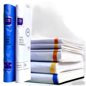 Realistic Paper Stack Png 06132024 PNG image