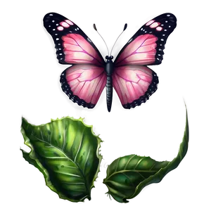Realistic Pink Butterfly Image PNG Avm PNG