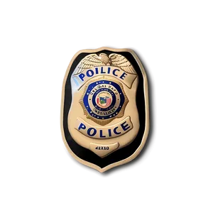 Realistic Police Badge PNG Cgx