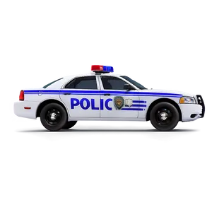 Realistic Police Car PNG 49
