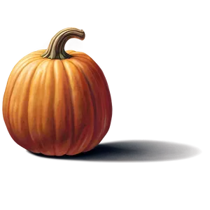 Realistic Pumpkin Outline Representation PNG 86