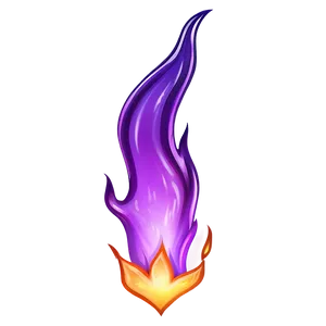 Realistic Purple Flame PNG 4