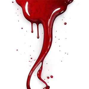Realistic Red Blood Splatter PNG 65