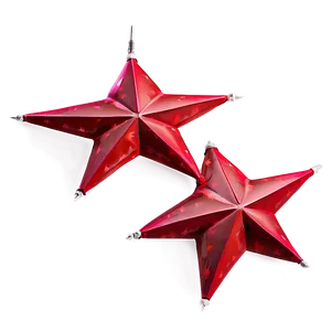 Realistic Red Star PNG 05232024