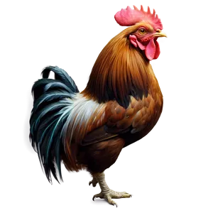 Realistic Rooster Drawing PNG 05242024