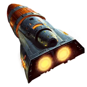 Realistic Spaceship Image PNG 79