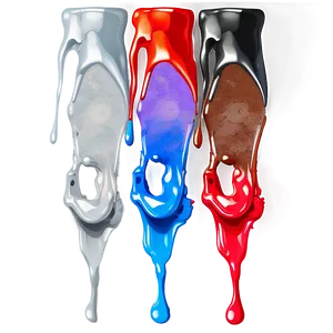 Realistic Spray Paint Drip PNG 95