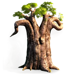 Realistic Tree Trunk PNG Pul