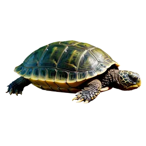 Realistic Turtle Illustration Png 05232024 PNG image